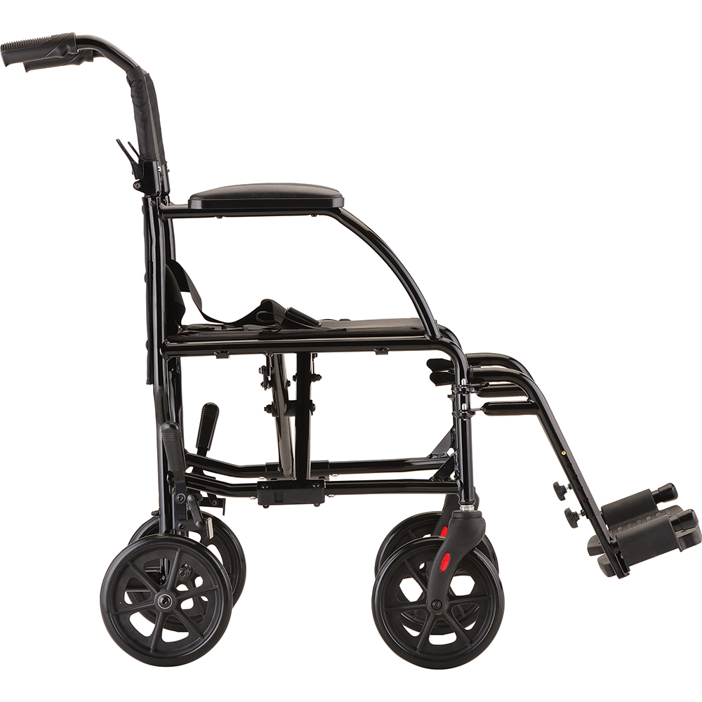 TRANSPORT CHAIR 19" BLACK 